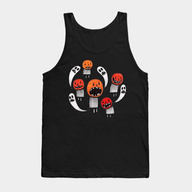 Pumpkin People Tank Top by The Ghost In You